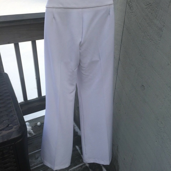 Margarete M White Lined Long Pant Size 10 NWT - Picture 3 of 6